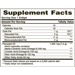 Dầu hạt lanh Nature's Bounty Flaxseed Oil 1200mg, Chai 125 viên Dầu hạt lanh Nature's Bounty Flaxseed Oil 1200mg, Chai 125 viên